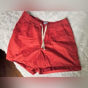Old Navy/NWOT Men’s Brick Red Elastic Waist Shorts